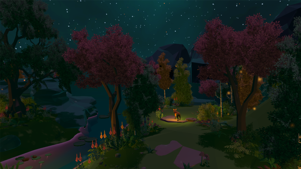 Unity screenshot of Tails in landscape.